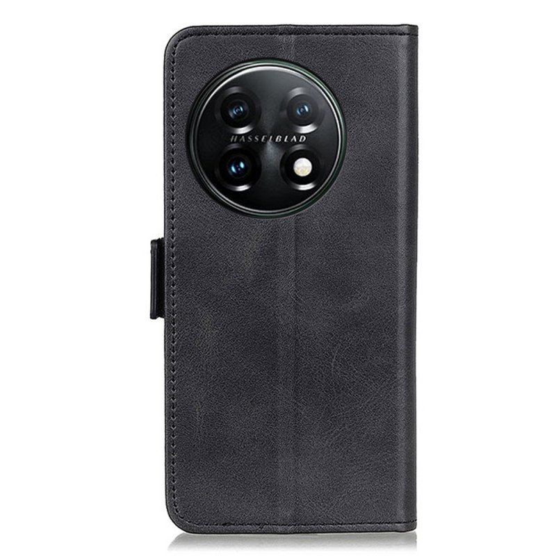 Etui Folio do OnePlus 11 5G Skórzany Futerał Podwójna Klapa