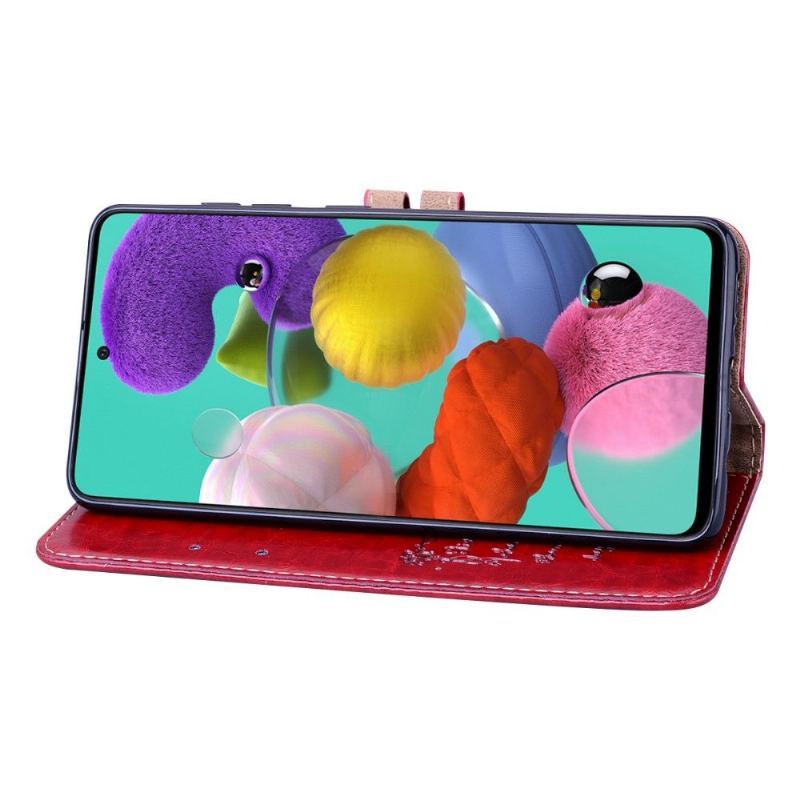 Etui do Samsung Galaxy A71 Deluxe Efekt Skóry Vintage