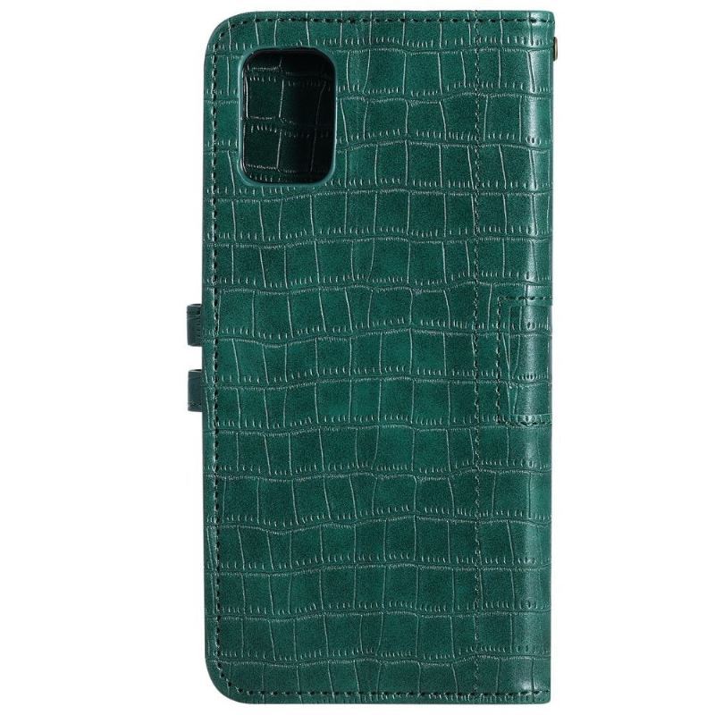 Etui Folio do Samsung Galaxy A71 Classic Croc Effect Skórzany Styl