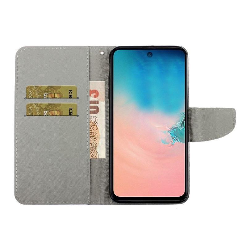 Etui Folio do Samsung Galaxy A71 Classic Okularnik Lis