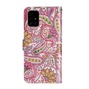 Etui Folio do Samsung Galaxy A71 Paisley_kwiaty