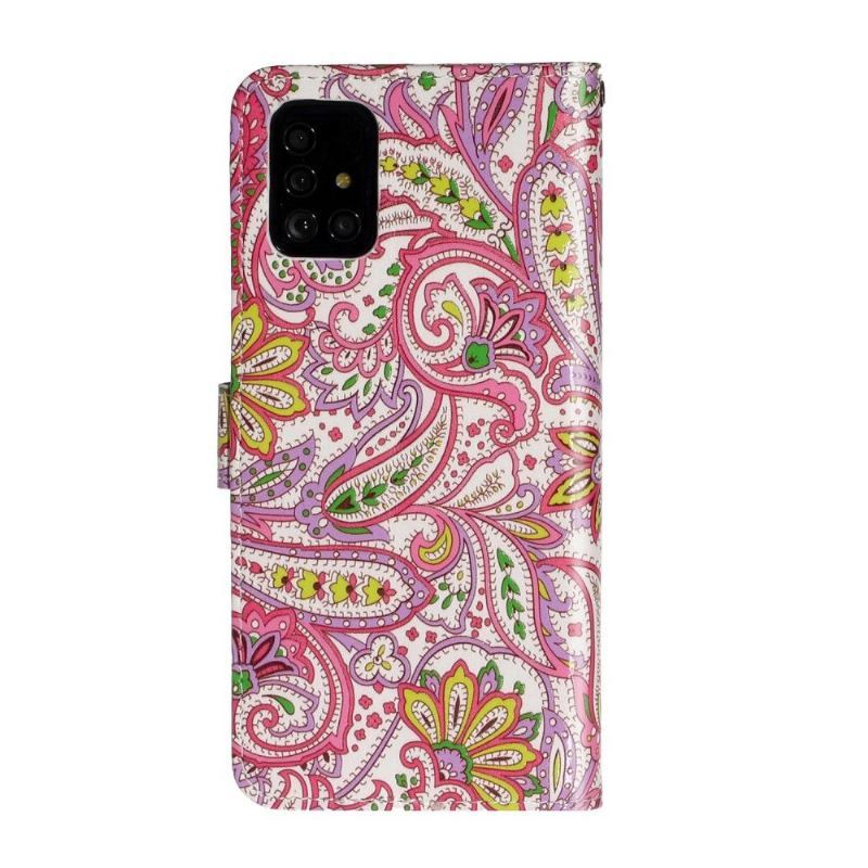 Etui Folio do Samsung Galaxy A71 Paisley_kwiaty