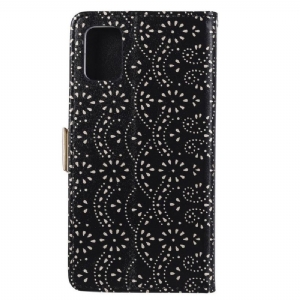 Etui Folio do Samsung Galaxy A71 Romans Z Stringami