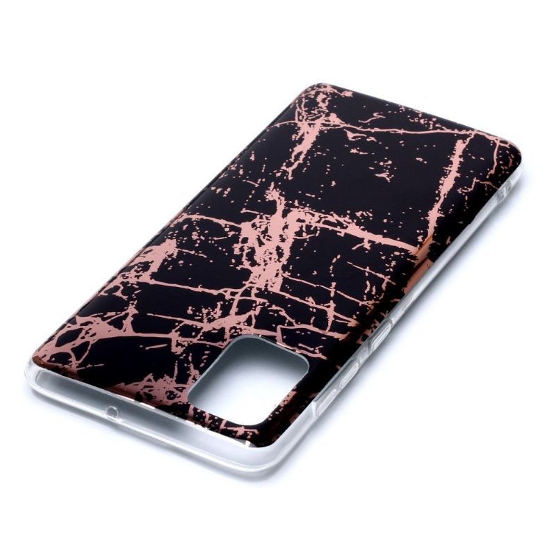 Futerały do Samsung Galaxy A71 Obrzeża Marble Style Żel