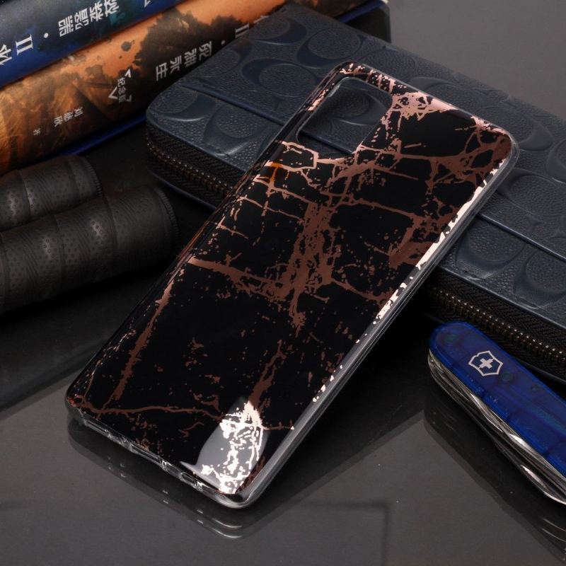 Futerały do Samsung Galaxy A71 Obrzeża Marble Style Żel