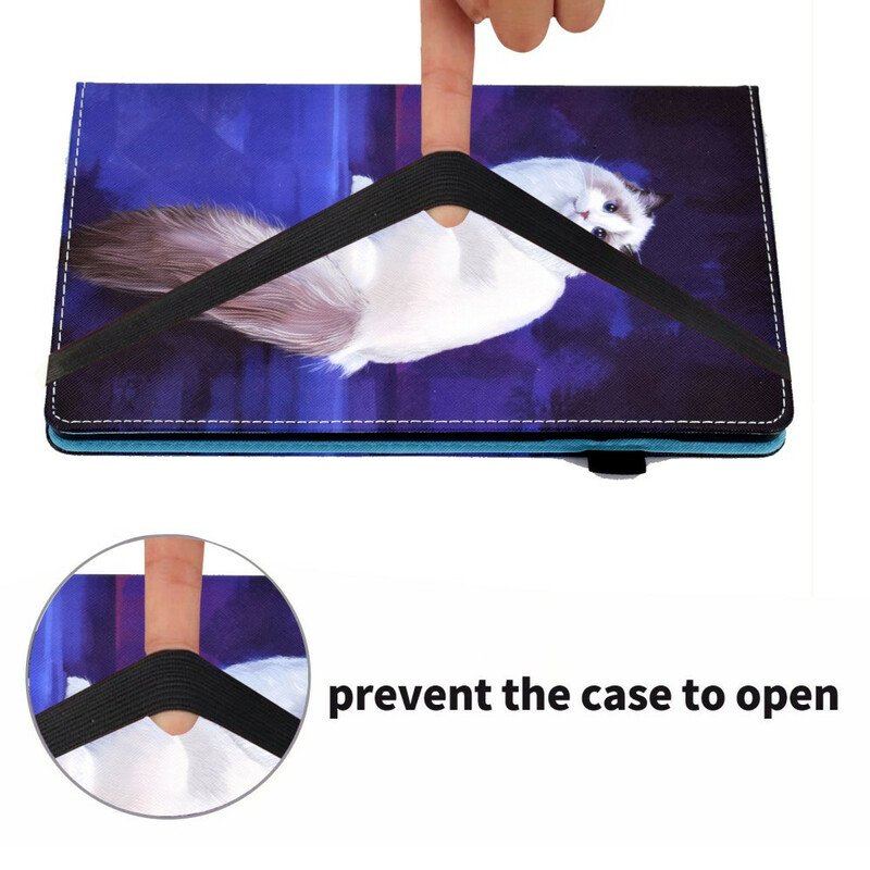 Case do Samsung Galaxy Tab A7 Lite Biały Kot