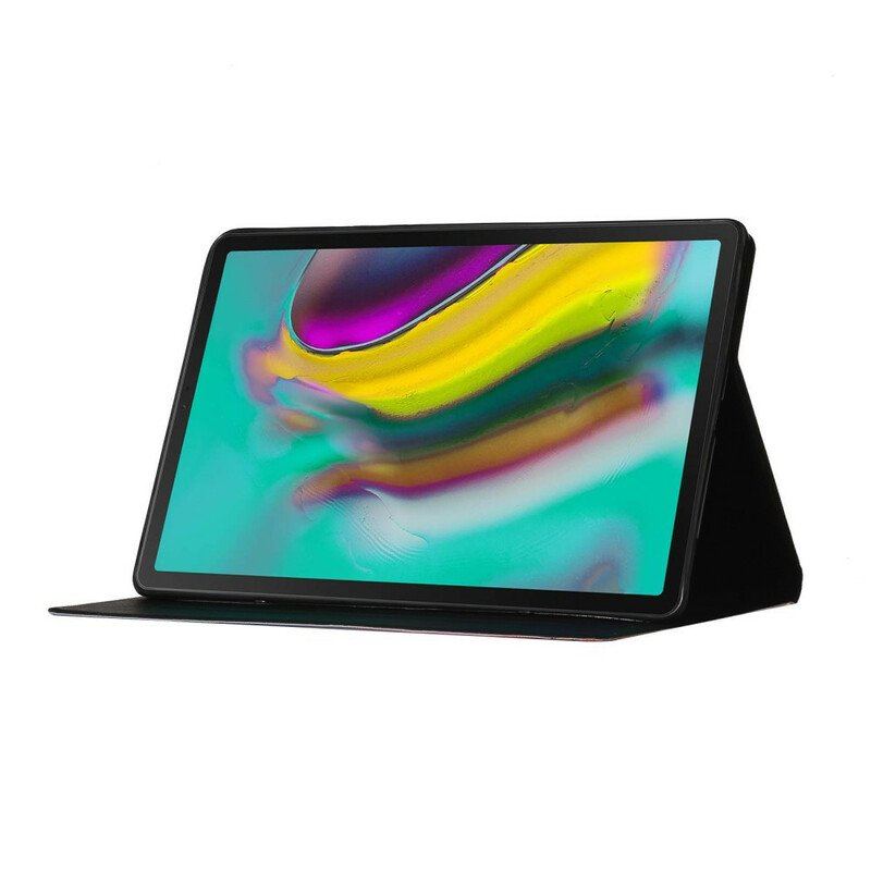 Etui Folio do Samsung Galaxy Tab A7 Lite Drzewo Do Księżyca I Słońca