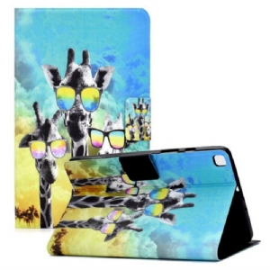 Etui Folio do Samsung Galaxy Tab A7 Lite Funky Żyrafy