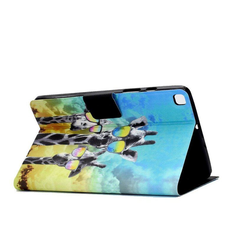 Etui Folio do Samsung Galaxy Tab A7 Lite Funky Żyrafy