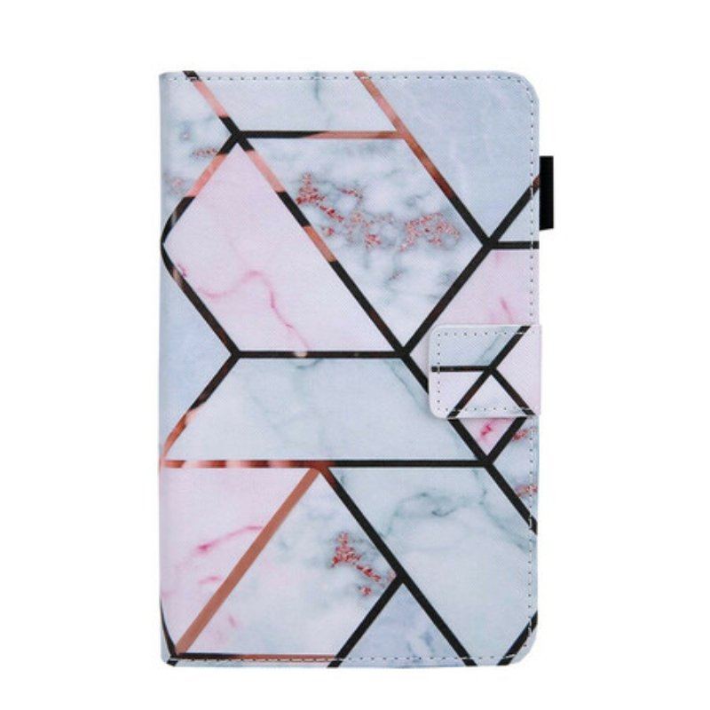 Etui Folio do Samsung Galaxy Tab A7 Lite Geometryczny Marmur