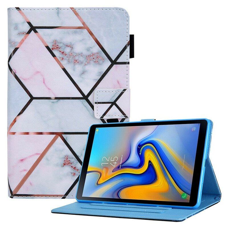 Etui Folio do Samsung Galaxy Tab A7 Lite Geometryczny Marmur