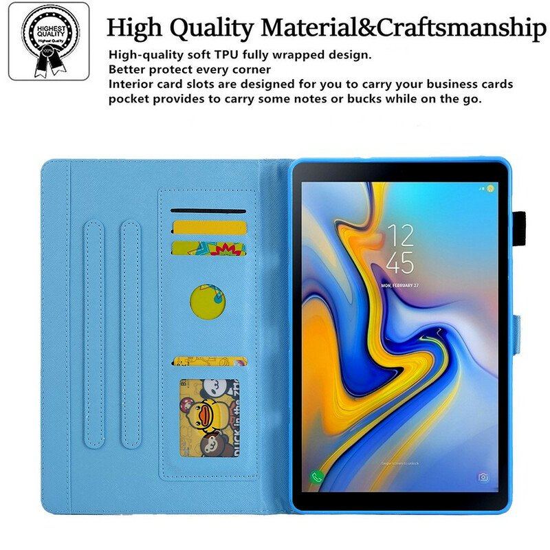 Etui Folio do Samsung Galaxy Tab A7 Lite Geometryczny Marmur