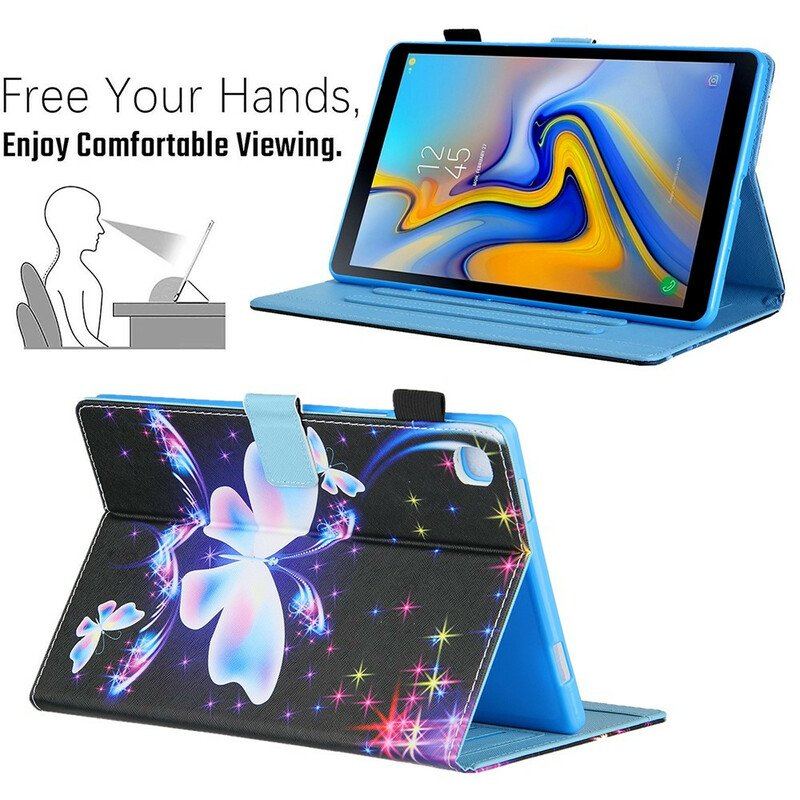 Etui Folio do Samsung Galaxy Tab A7 Lite Gwiazdkowe Motyle