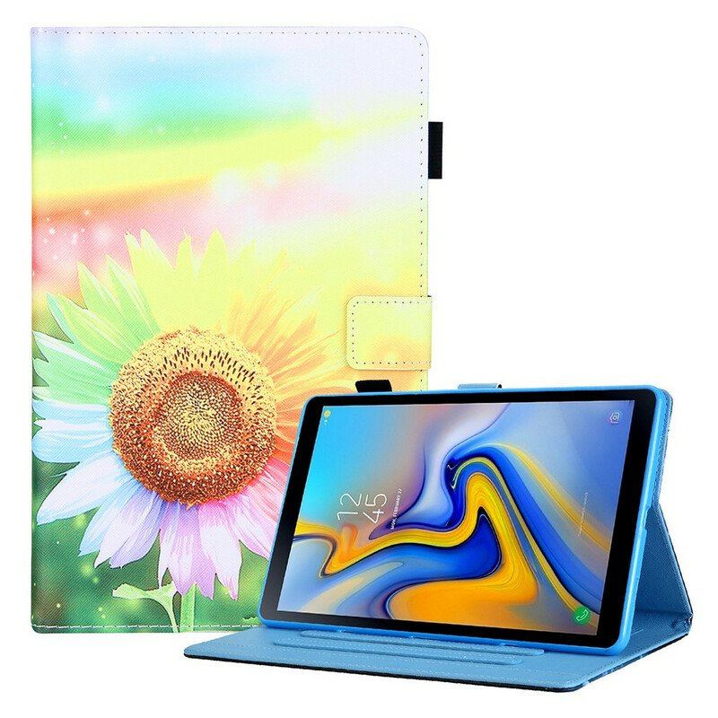 Etui Folio do Samsung Galaxy Tab A7 Lite Kwiaty W Słońcu