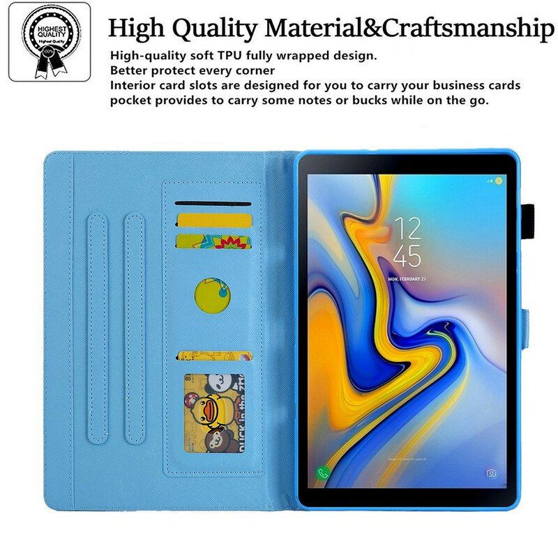 Etui Folio do Samsung Galaxy Tab A7 Lite Kwiaty W Słońcu