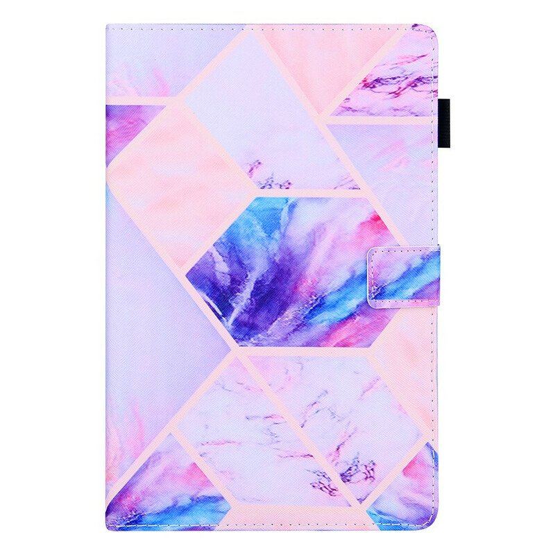 Etui Folio do Samsung Galaxy Tab A7 Lite Projekt Geometrii Marmuru