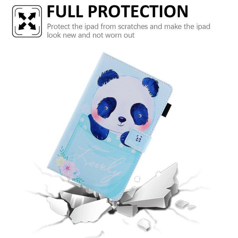 Etui Folio do Samsung Galaxy Tab A7 Lite Słodka Panda