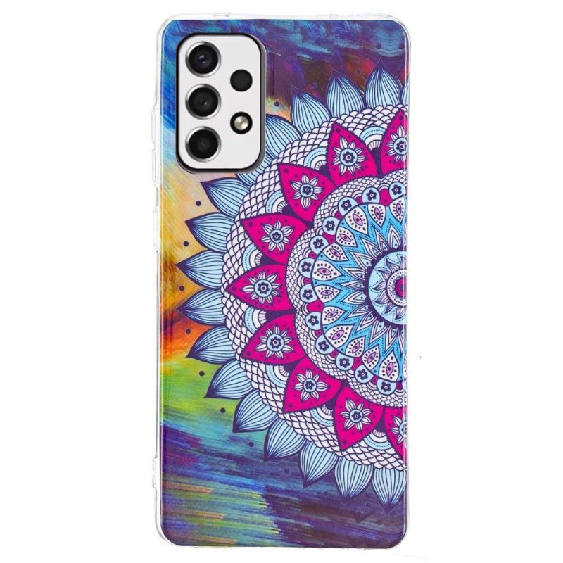 Etui do Samsung Galaxy A53 5G Biznes Luminous Colorful Mandala