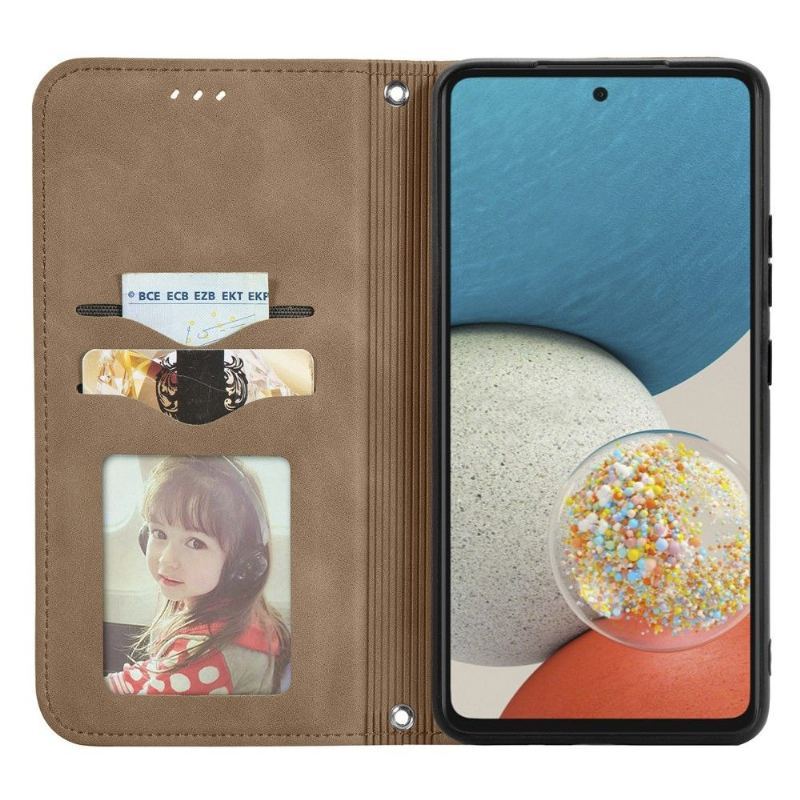 Etui Folio do Samsung Galaxy A53 5G Biznes Retro