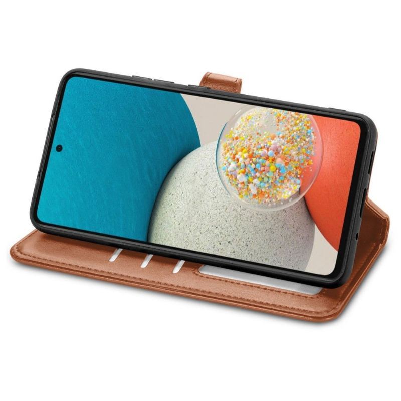 Etui Folio do Samsung Galaxy A53 5G Classic Indila Etui Na Karty Ze Sztucznej Skóry