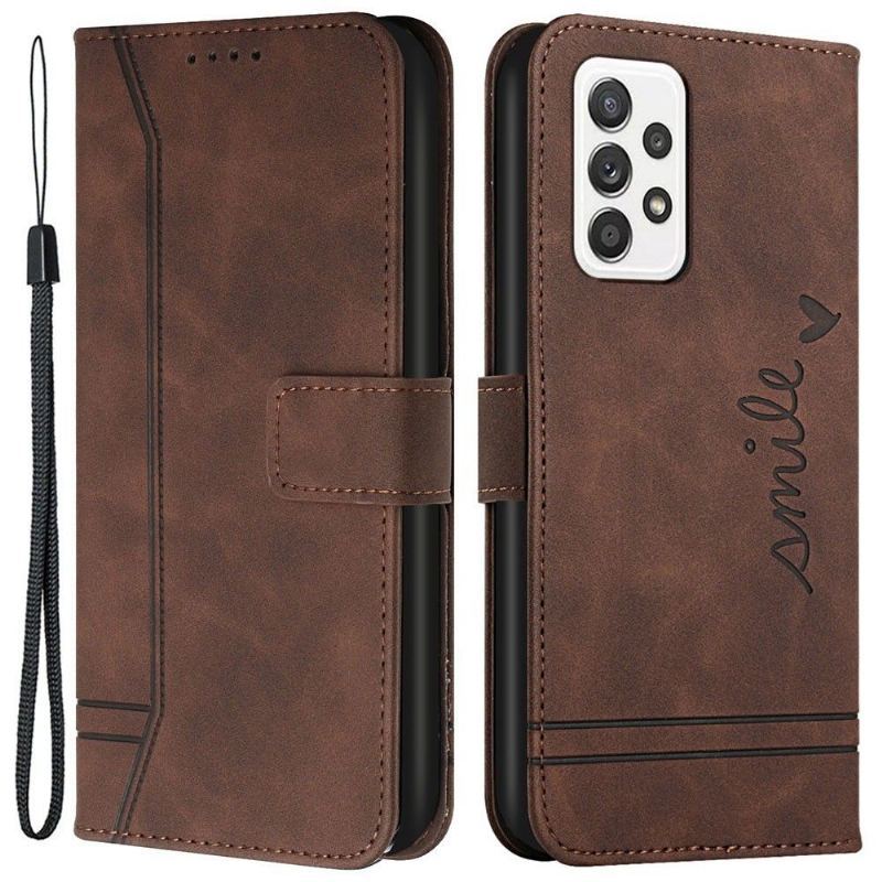 Etui Folio do Samsung Galaxy A53 5G Classic Uśmiech Linii