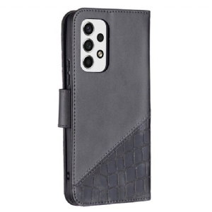 Etui Folio do Samsung Galaxy A53 5G Croc Aspect Efekt Skóry