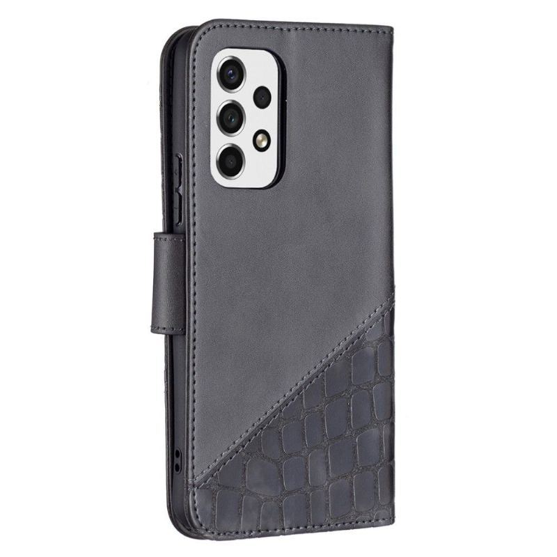 Etui Folio do Samsung Galaxy A53 5G Croc Aspect Efekt Skóry