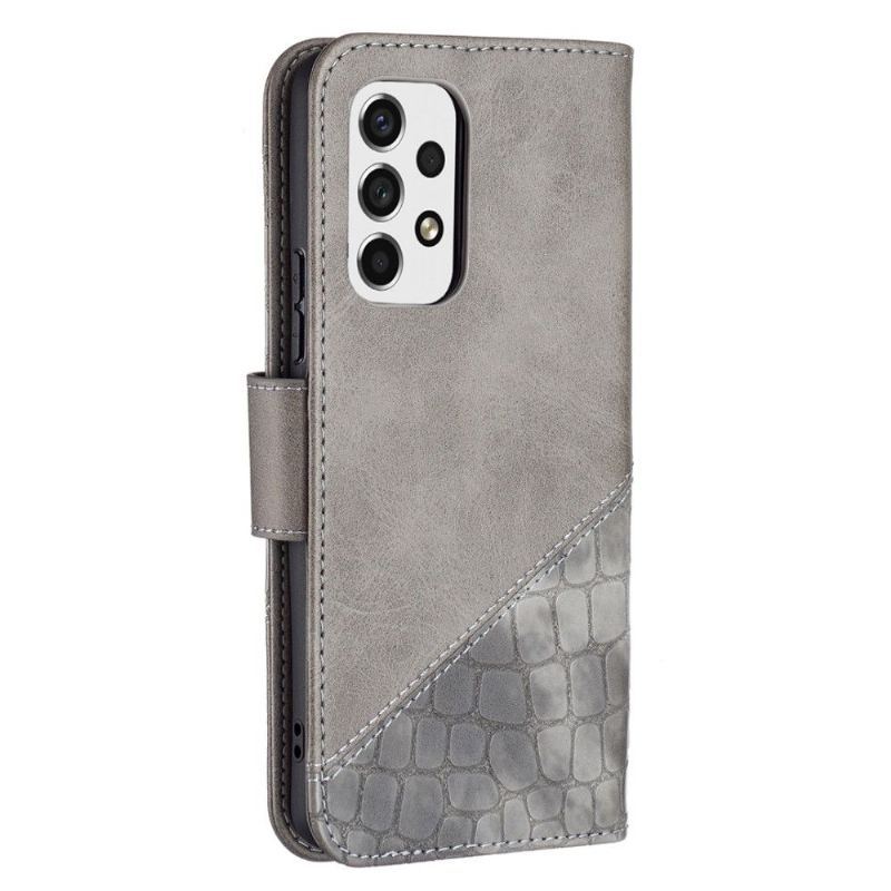 Etui Folio do Samsung Galaxy A53 5G Croc Aspect Efekt Skóry