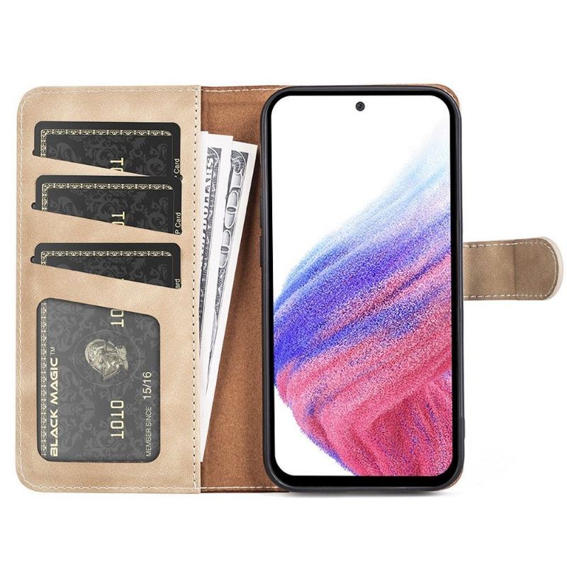 Etui Folio do Samsung Galaxy A53 5G Skórzany Futerał Bicolor Folio Stojak