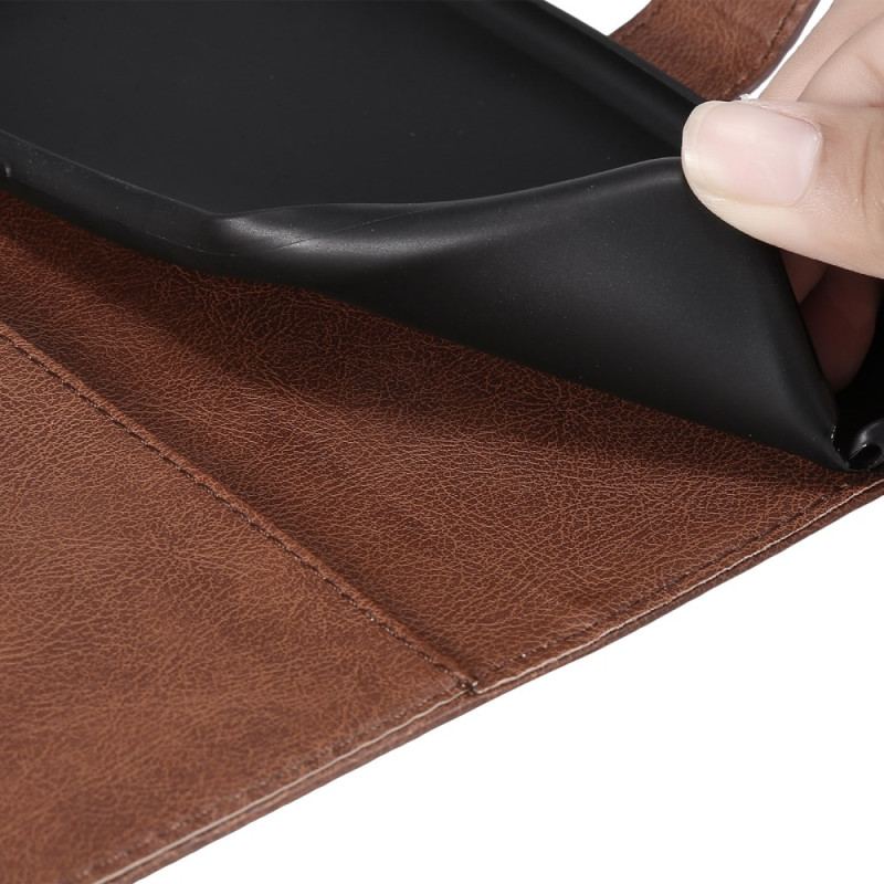 Etui Folio Do Xiaomi 14t Pro Efekt Zwykłej Skóry