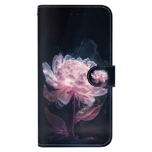 Etui Folio Do Xiaomi 14t Pro Różowa Piwonia W Lanièr