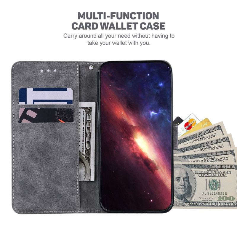 Etui Folio Xiaomi 14t Pro Tkany Wzór Etui Ochronne