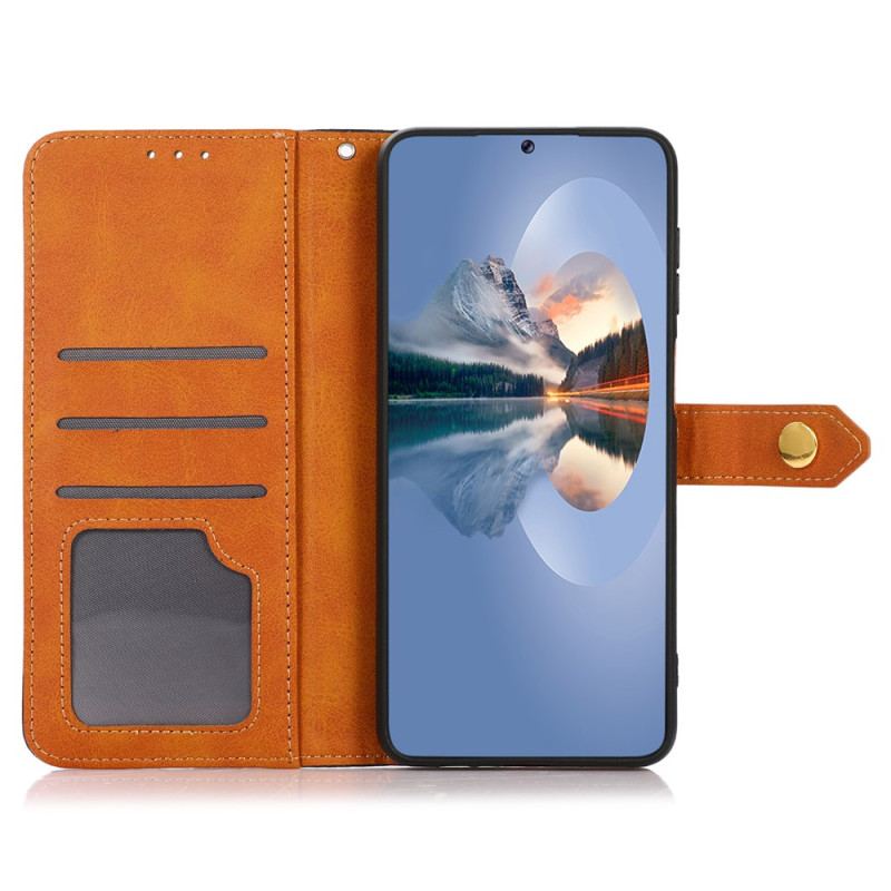 Etui Folio Xiaomi 14t Pro Złote Zapięcie