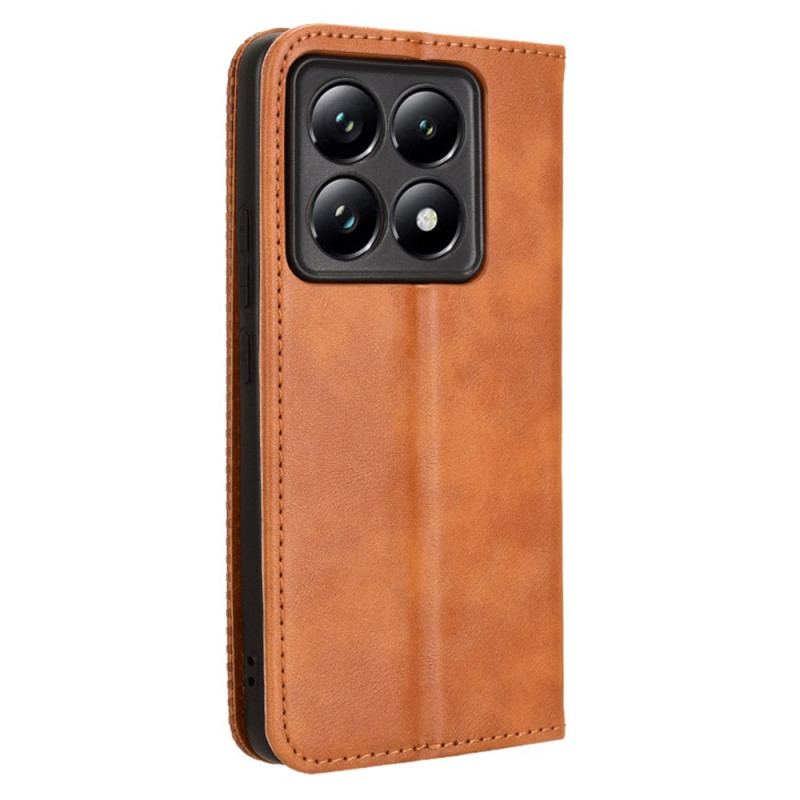 Flip Kotelot Xiaomi 14t Pro Fryz Vintage Etui Ochronne