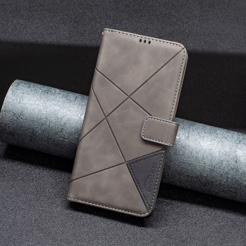 Skórzany Futerał Xiaomi 14t Pro Etui Na Telefon Geometria Binfen Kolor