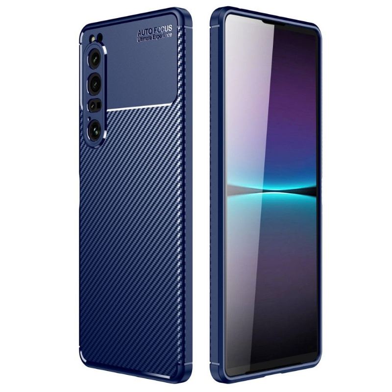 Etui do Sony Xperia 1 IV Biznes Styl Włókna Węglowego