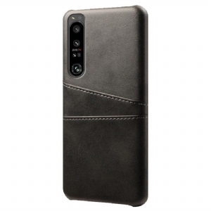 Etui do Sony Xperia 1 IV Etui Na Karty Z Efektem Skóry