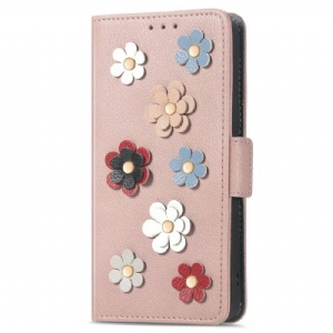 Etui Folio do Sony Xperia 1 IV Dekoracyjne Kwiaty