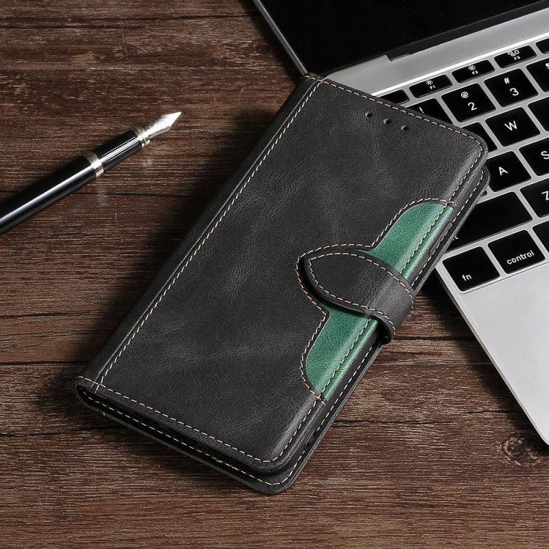 Etui Folio do Sony Xperia 1 IV Dwukolorowy Kwiatowy