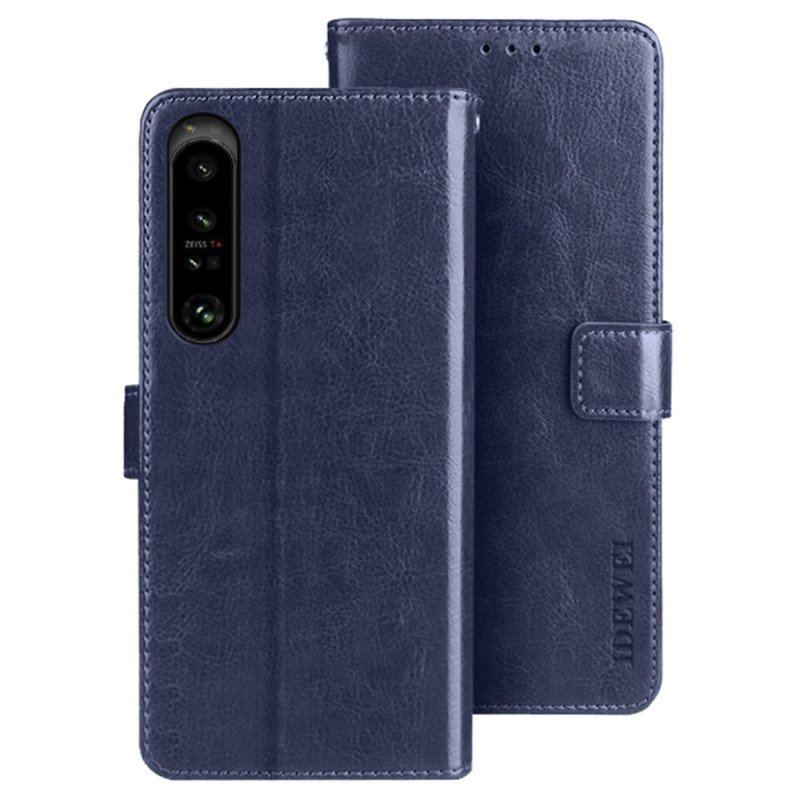 Etui Folio do Sony Xperia 1 IV Imitacja Skóry Idewei