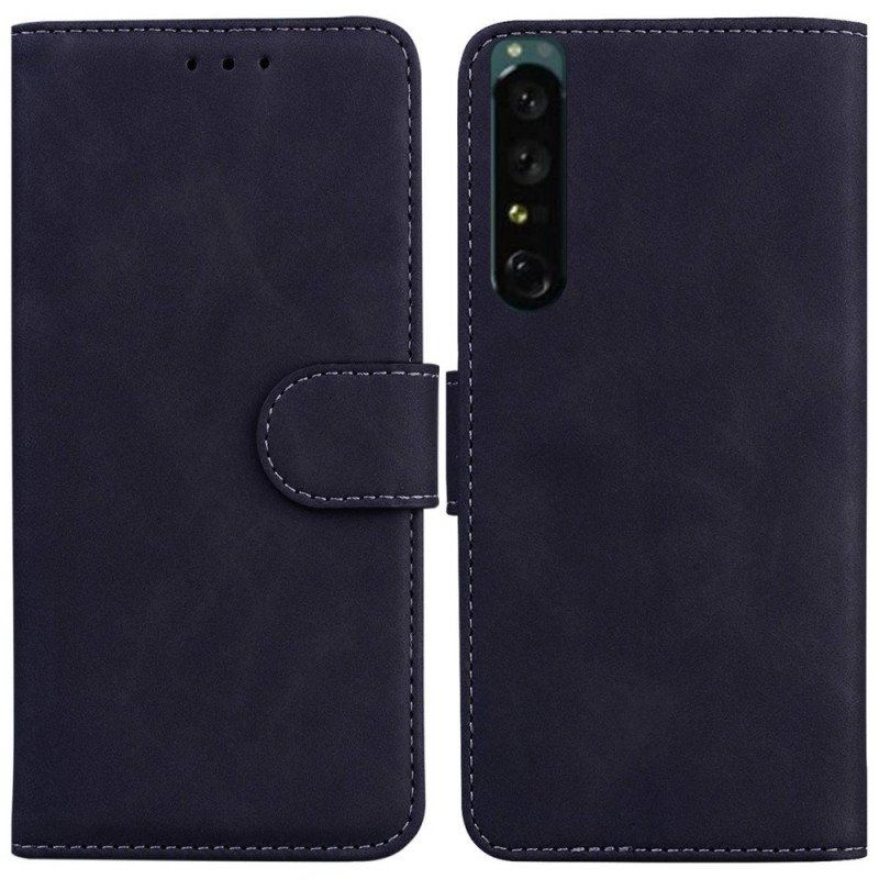 Etui Folio do Sony Xperia 1 IV Jednolity Kolor