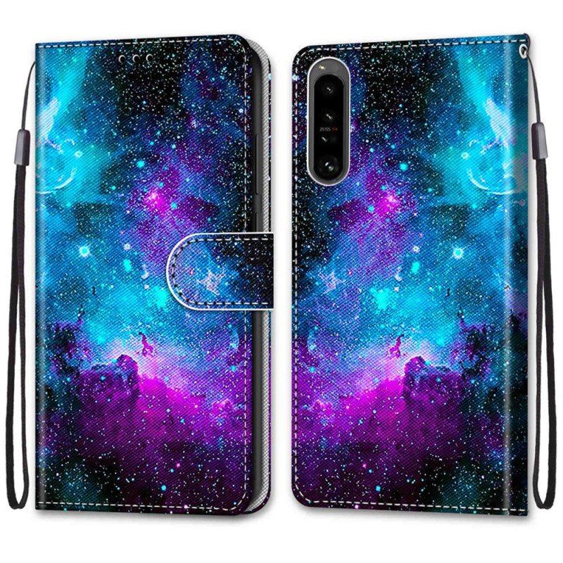 Etui Folio do Sony Xperia 1 IV Kosmiczne Niebo