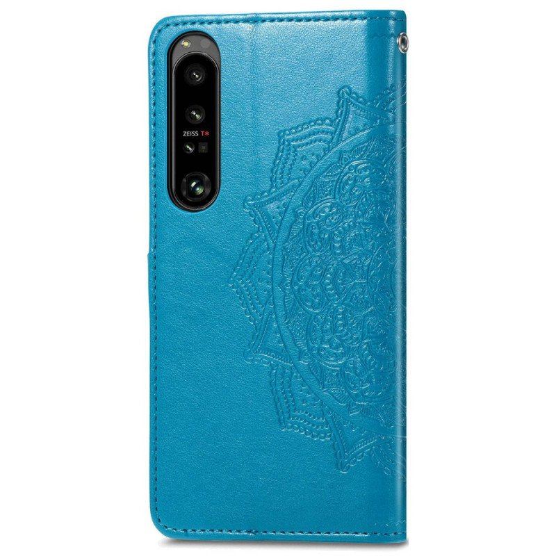 Etui Folio do Sony Xperia 1 IV Mandala Sun Ze Smyczą