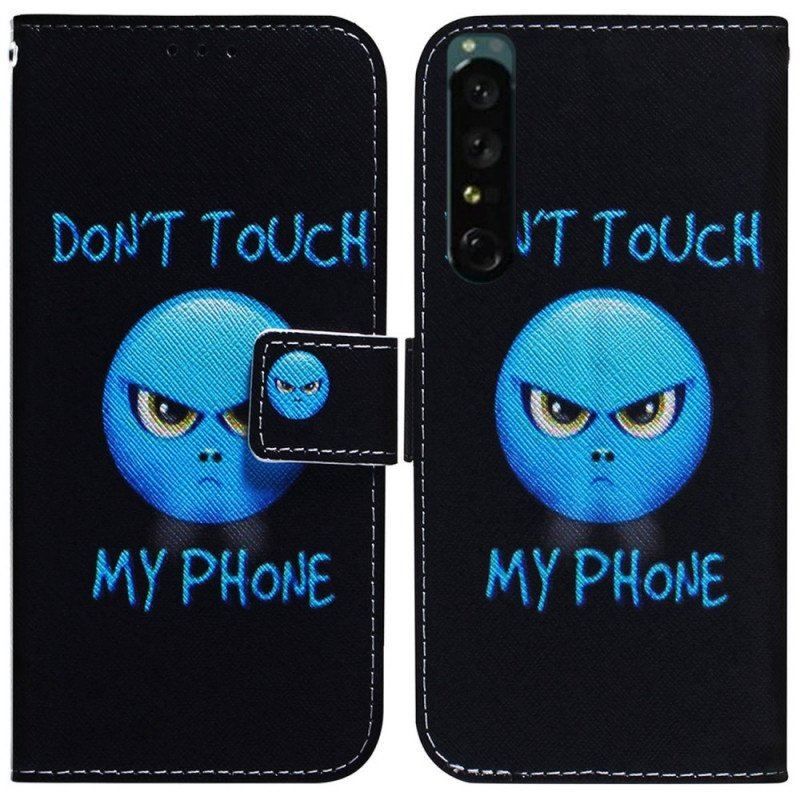 Etui Folio do Sony Xperia 1 IV Telefon Z Emotikonami