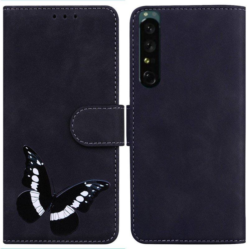 Etui Folio do Sony Xperia 1 IV Vintage Motyl