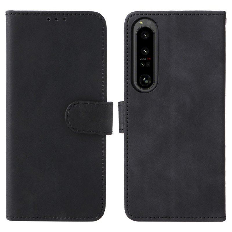 Etui Folio do Sony Xperia 1 IV z Łańcuch Zwykły Z Paskiem