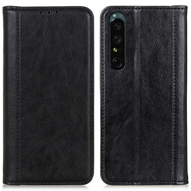 Etui Na Telefon do Sony Xperia 1 IV Etui Folio Klasyczna Skóra Dwoina