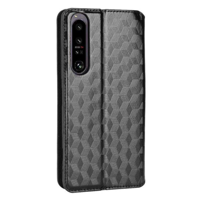 Etui Na Telefon do Sony Xperia 1 IV Etui Folio Kostki 3d