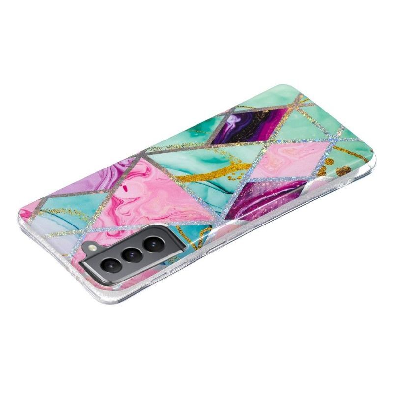 Etui do Samsung Galaxy S21 FE Anti-fall Silikonowa Geometria