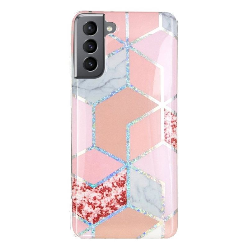 Etui do Samsung Galaxy S21 FE Anti-fall Silikonowa Geometria